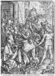 The carrying of the cross (woodcut) (b/w photo)