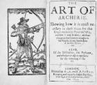 Frontispiece to 'The Art of Archerie', 1634 (engraving)