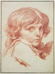 Portrait of a Young Boy (red chalk on paper)