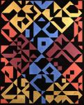 Interposed Diagonals, 1984 (tempera on paper)