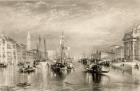 The Grand Canal, Venice, engraved by William Miller (1796-1882) 1838-52 (engraving)