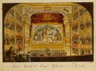 The interior of the royal theatre at Dresden, c.1845 (hand coloured engraving)