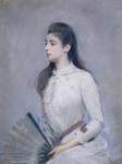 Portrait of Marie Jeanne Gouzien, 1888/9 (pastel on paper)