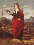 St. Catherine of Alexandria (oil on panel)