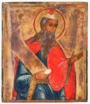 Icon depicting a prophet, Moscow School (oil on panel)