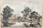 A Canal in The Hague, 1868 (w/c on paper)