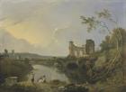 Italian Landscape (Morning), c.1760-65 (oil on canvas)