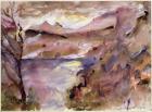 View of Walchen Lake, 1919 (w/c on paper)