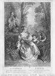 The Family, engraved by Pierre Aveline (c.1656-1722) (engraving)