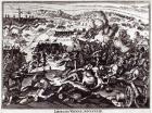 The 1683 Siege of Vienna (engraving) (b/w photo)