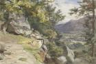 View of Craig-y-Barns, Dunkeld, Looking South, 1855 (w/c and bodycolour on paper)
