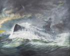 Graf Spee enters the Indian Ocean 3rd November 1939, 2006, (Oil on Canvas)