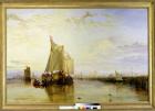Dort or Dordrecht: The Dort Packet-Boat from Rotterdam Becalmed, 1817-18 (oil on canvas)