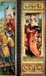 St. Elizabeth of Hungary (1207-31) right hand panel from the Triptych of St. Sebastian, 1516 (oil on panel)
