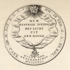 Masonic seal, 1841, from 'The History of Freemasonry, volume III', published by Thomas C. Jack, London, 1883 (litho)
