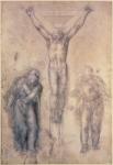 Inv.1895-9-15-509 Recto W.81 Study for a Crucifixion (pencil & chalk on paper)