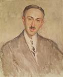 Study for the Portrait of Andre Maurois (1885-1967) 1924 (oil on canvas)