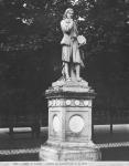 The painter Eustache Le Sueur, 1853 (marble) (b/w photo)