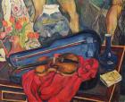 The Violin Case, 1923 (oil on canvas)