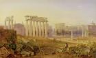 Across the Forum, Rome, 1828 (w/c and gouache over graphite on paper)