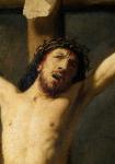 Christ on the Cross, detail of the head (oil on canvas) (detail of 154029)