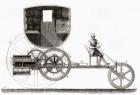 The Puffing Devil, a full-size steam powered road locomotive, from Les Merveilles de la Science, pub.1870.