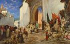 Entry of the Sharif of Ouezzane into the Mosque, 1876 (oil on canvas)