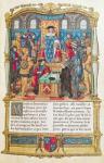 Ms 18 fol 1r Presentation of the Memoirs to Louis XI, from the Memoirs of Philippe of Commines (1445-1509) (vellum)