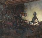 The Billet, left-hand panel of the triptych 'Remembering the Dead', c.1918 (oil on canvas) (see also 173012)
