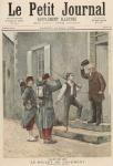 The Billet, after a painting by Cres, from 'Le Petit Journal', 14th May 1892 (colour litho)