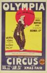 Bertram Mills circus poster, 1922 (colour litho)