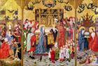 Altarpiece of the Seven Joys of the Virgin, depicting the Adoration of the Magi, The Presentation in the Temple and Christ Appearing to Mary, c.1480 (oil on panel)