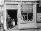 E.J. Crane, watchmaker and jewelry store, c.1899 (b/w photo)