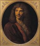 Portrait of Moliere (1622-73) (oil on canvas)