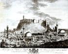 A view of the city and castle of Aleppo, Syria, 1754 (engraving)