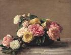 Roses in a Dish, 1882 (oil on canvas)