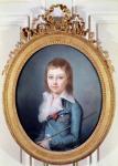 Medallion Portrait of Louis-Charles (1785-95) King Louis XVII of France (oil on canvas)