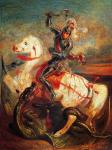 Saint George and the Dragon (oil on canvas)