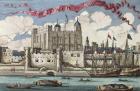 Tower of London Seen from the River Thames, from 'A Book of the Prospects of the Remarkable Places in and about the City of London', c.1700 (engraving)