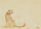 cheetah in monochrome, 2015, (oil on canvas)