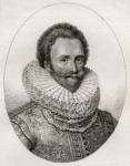 Sir Dudley Carleton, illustration from 'A catalogue of Royal and Noble Authors, Volume II', published in 1806 (litho)