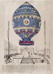 The Montgolfier Brothers' Balloon Experiment at the Chateau de la Muette, 21st November, 1783 (coloured engraving)
