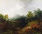 A Mountain Valley with Rustic Figures, c.1773-7 (oil on canvas)