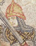 A soldier with a sword (mosaic)