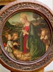 The Virgin Adoring the Christ Child with St. John the Baptist and Two Angels (tempera on panel)