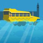 Amphibious London Duck Tour Bus