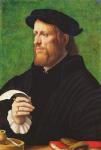Portrait of a man, 1575 (oil on wood)