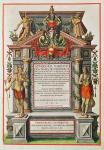 Admiranta Narratio.... Frontispiece (page 1), 1585-1588 (colour engraving)