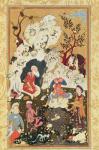 Prince visiting an Ascetic, from 'The Book of Love', Safavid Dynasty (gouache on paper)