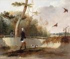 Pheasant Shooting (oil on canvas)